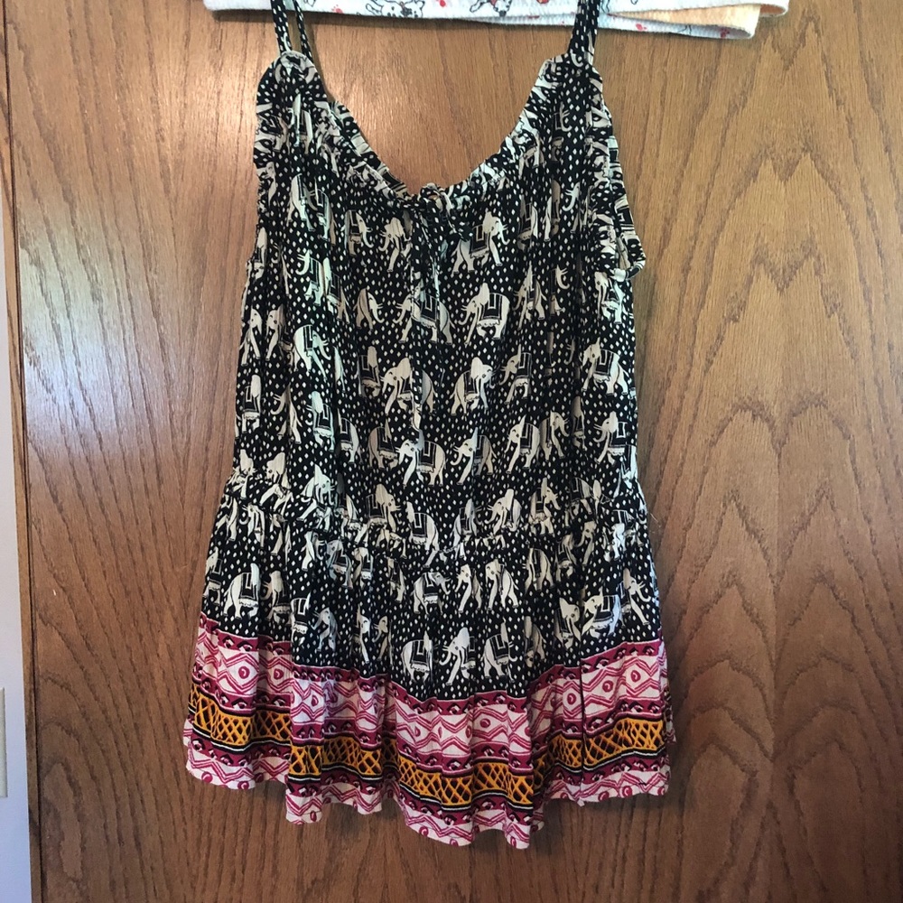Forever 21 Plus Boho Elephant Tank